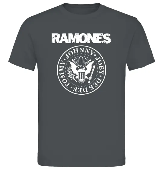 Мужская футболка Ramones герб Графит фото