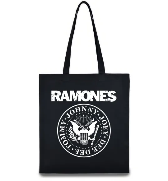 Эко-сумка Ramones герб Черный фото