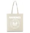 Эко-сумка Ramones герб Бежевый фото