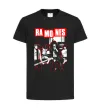 Детская футболка Ramones red постер Черный фото