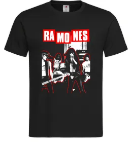 Мужская футболка Ramones red постер Черный фото