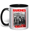 Чашка с цветной ручкой Ramones Rock n Roll Черный фото