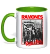 Чашка с цветной ручкой Ramones Rock n Roll Зеленый фото