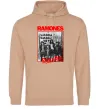 Мужская толстовка (худи) Ramones Rock n Roll Песочный фото