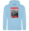 Мужская толстовка (худи) Ramones Rock n Roll Голубой фото