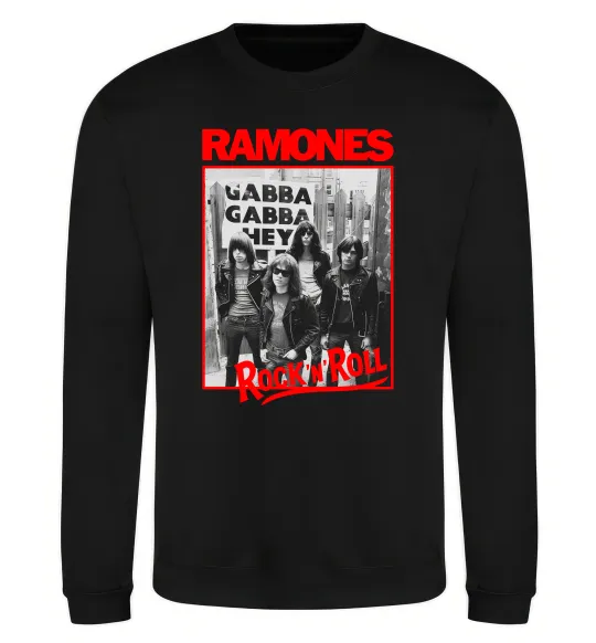 Світшот Ramones Rock n Roll Чорний фото
