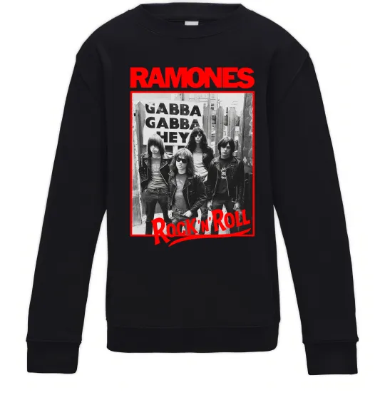 Дитячий світшот Ramones Rock n Roll Чорний фото