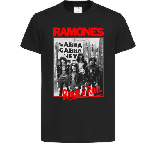 Детская футболка Ramones Rock n Roll Черный фото