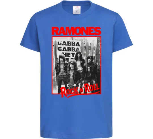 Детская футболка Ramones Rock n Roll Ярко-синий фото