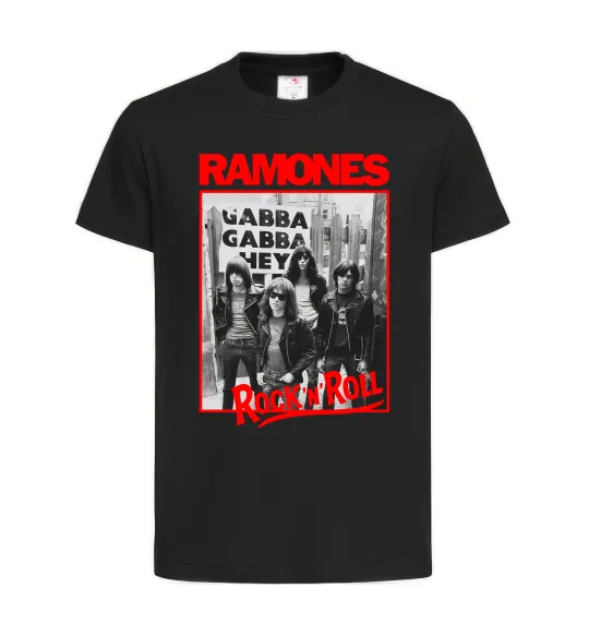 Детская футболка Ramones Rock n Roll Черный фото