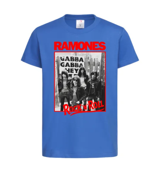 Детская футболка Ramones Rock n Roll Ярко-синий фото