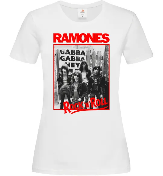 Женская футболка Ramones Rock n Roll Белый фото