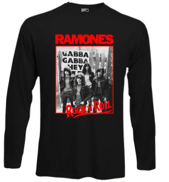 Лонгслив Ramones Rock n Roll Черный фото