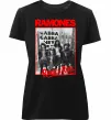 Жіноча преміум футболка Ramones Rock n Roll Чорний фото