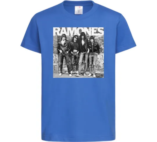 Дитяча футболка Ramones photo Яскраво-синій фото