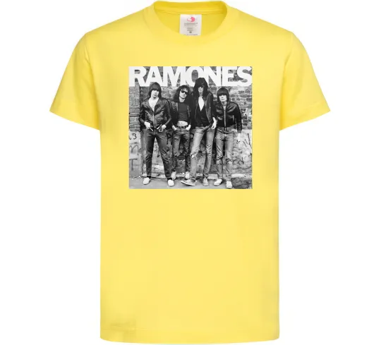 Дитяча футболка Ramones photo Лимонний фото