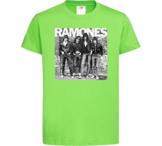 Дитяча футболка Ramones photo Лаймовий фото
