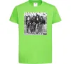 Дитяча футболка Ramones photo Лаймовий фото