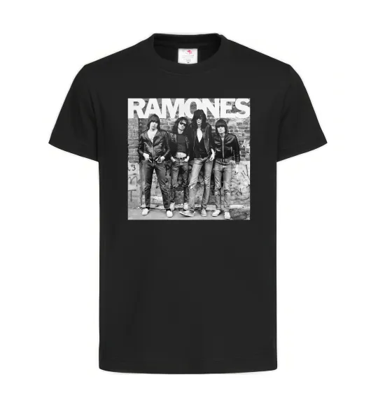 Детская футболка Ramones photo Черный фото