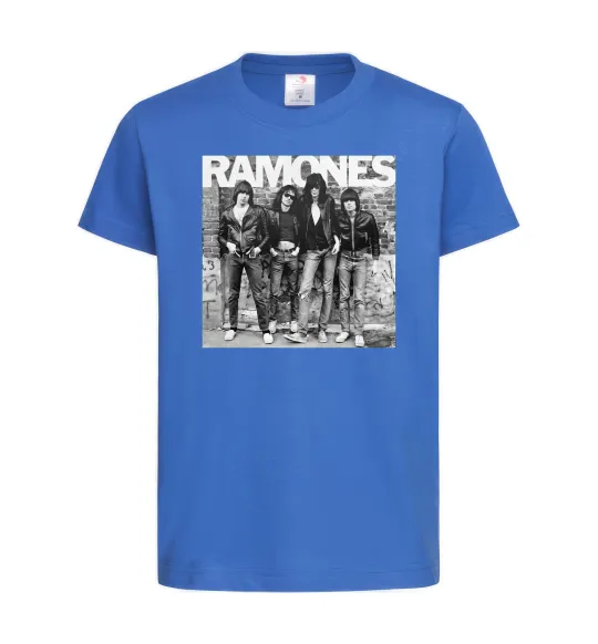 Детская футболка Ramones photo Ярко-синий фото