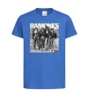 Детская футболка Ramones photo Ярко-синий фото