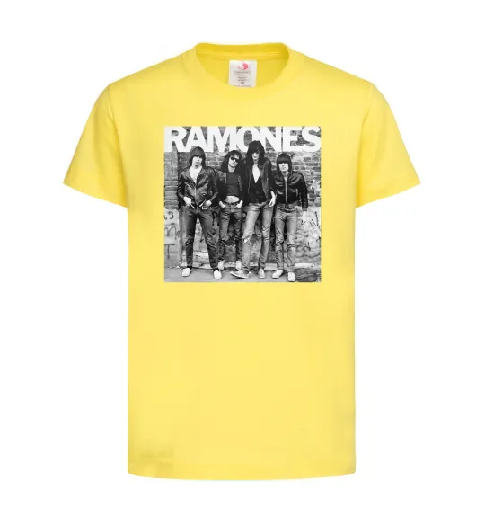 Детская футболка Ramones photo Лимонный фото