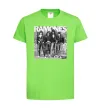 Детская футболка Ramones photo Лаймовый фото