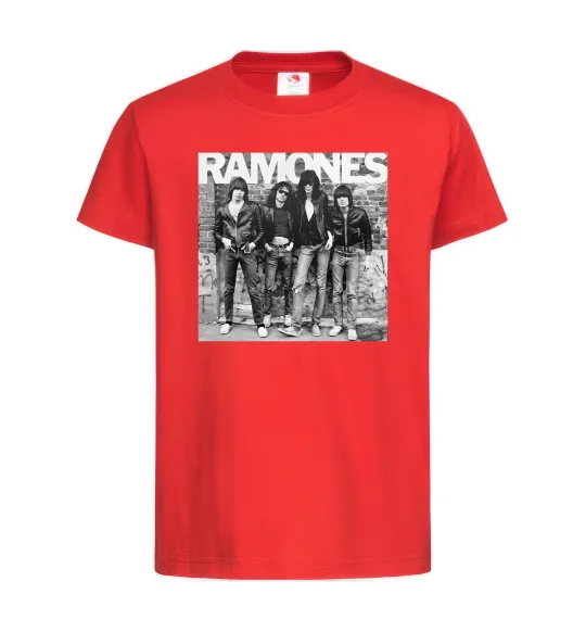 Детская футболка Ramones photo Красный фото