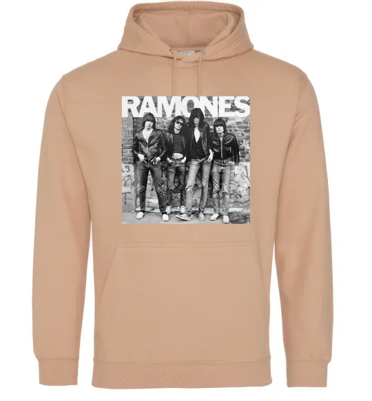 Жіноча толстовка (худі) Ramones photo Пісочний фото