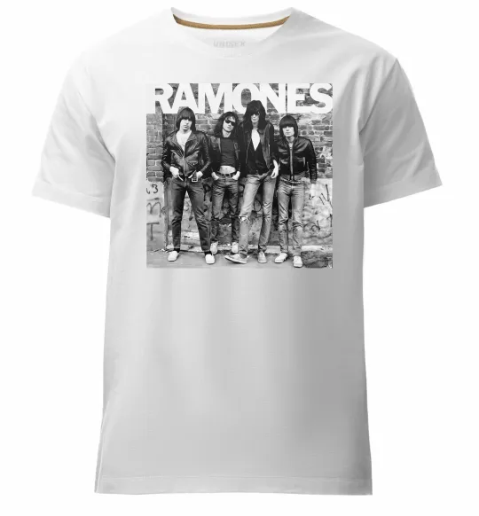 Чоловіча преміум футболка Ramones photo Білий фото