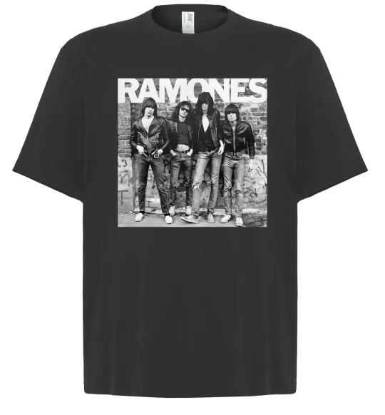 Футболка Оверсайз Ramones photo Чорний фото