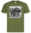 Мужская футболка Ramones photo Оливковый фото