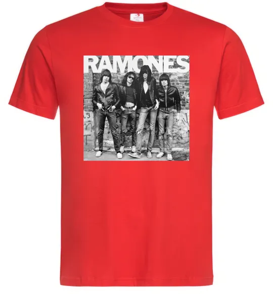 Мужская футболка Ramones photo Красный фото