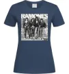 Женская футболка Ramones photo Темно-синий фото