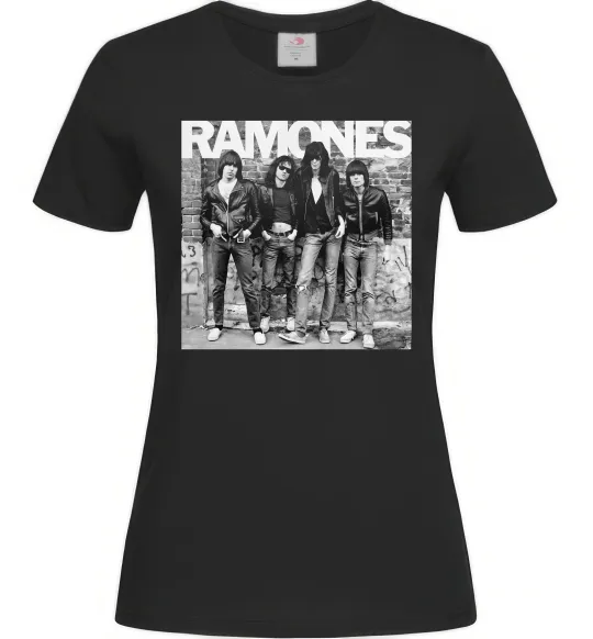 Женская футболка Ramones photo Черный фото