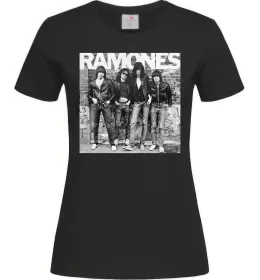 Женская футболка Ramones photo Черный фото