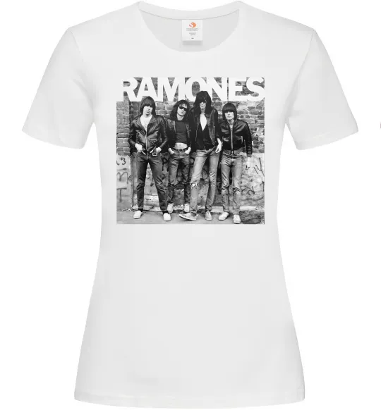 Женская футболка Ramones photo Белый фото