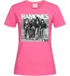 Женская футболка Ramones photo Ярко-розовый фото
