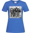 Женская футболка Ramones photo Ярко-синий фото