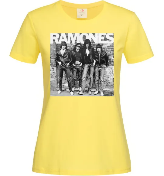 Женская футболка Ramones photo Лимонный фото
