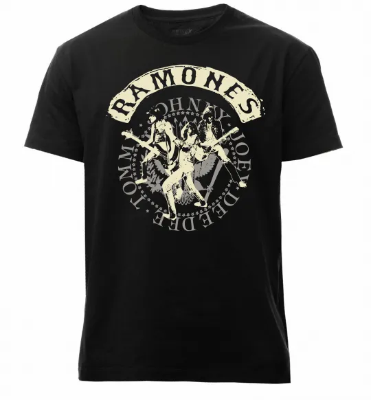 Мужская премиум футболка Ramones Черный фото