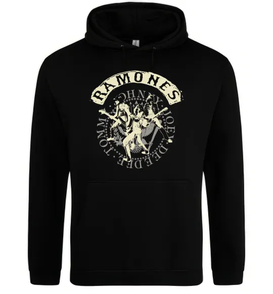 Женская толстовка (худи) Ramones Черный фото
