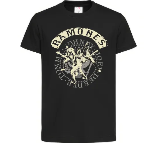 Дитяча футболка Ramones Чорний фото