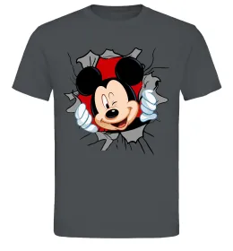 Чоловіча футболка Mickey підморгує, колір - графіт, розмір - XL Графіт фото