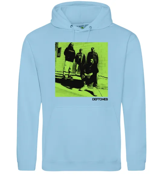 Чоловіча толстовка (худі) Deftones Блакитний фото