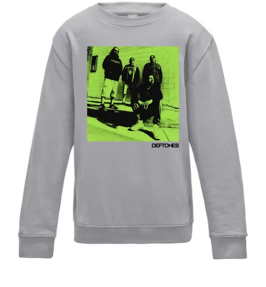 Детский Свитшот Deftones Серый меланж фото