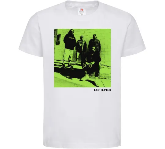 Детская футболка Deftones Белый фото