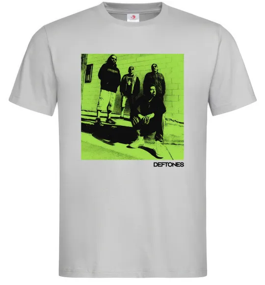 Мужская футболка Deftones Серый фото
