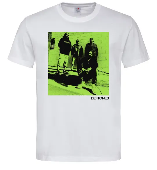 Мужская футболка Deftones Белый фото