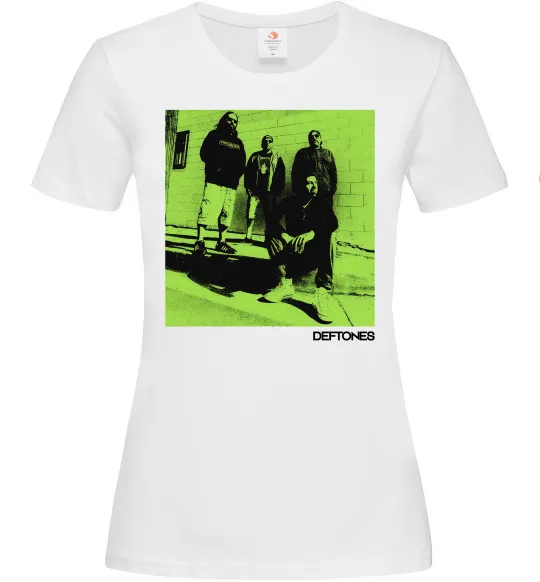 Женская футболка Deftones Белый фото